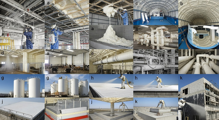 کاربردهای پلی یورتان پاششی