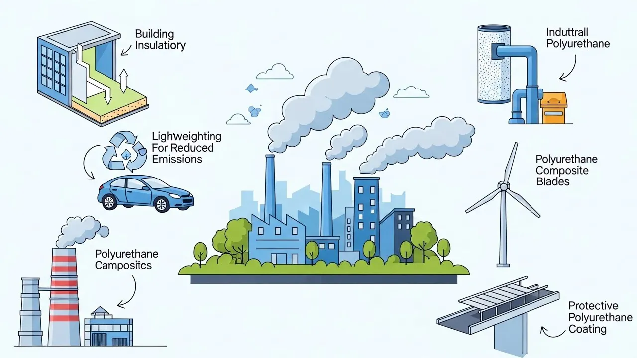 کاربرد پلی یورتان در کاهش آلودگی هوا