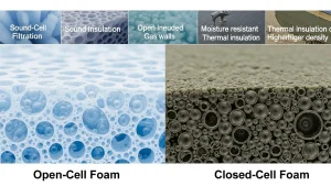 انواع فوم از نظر ساختار سلولی